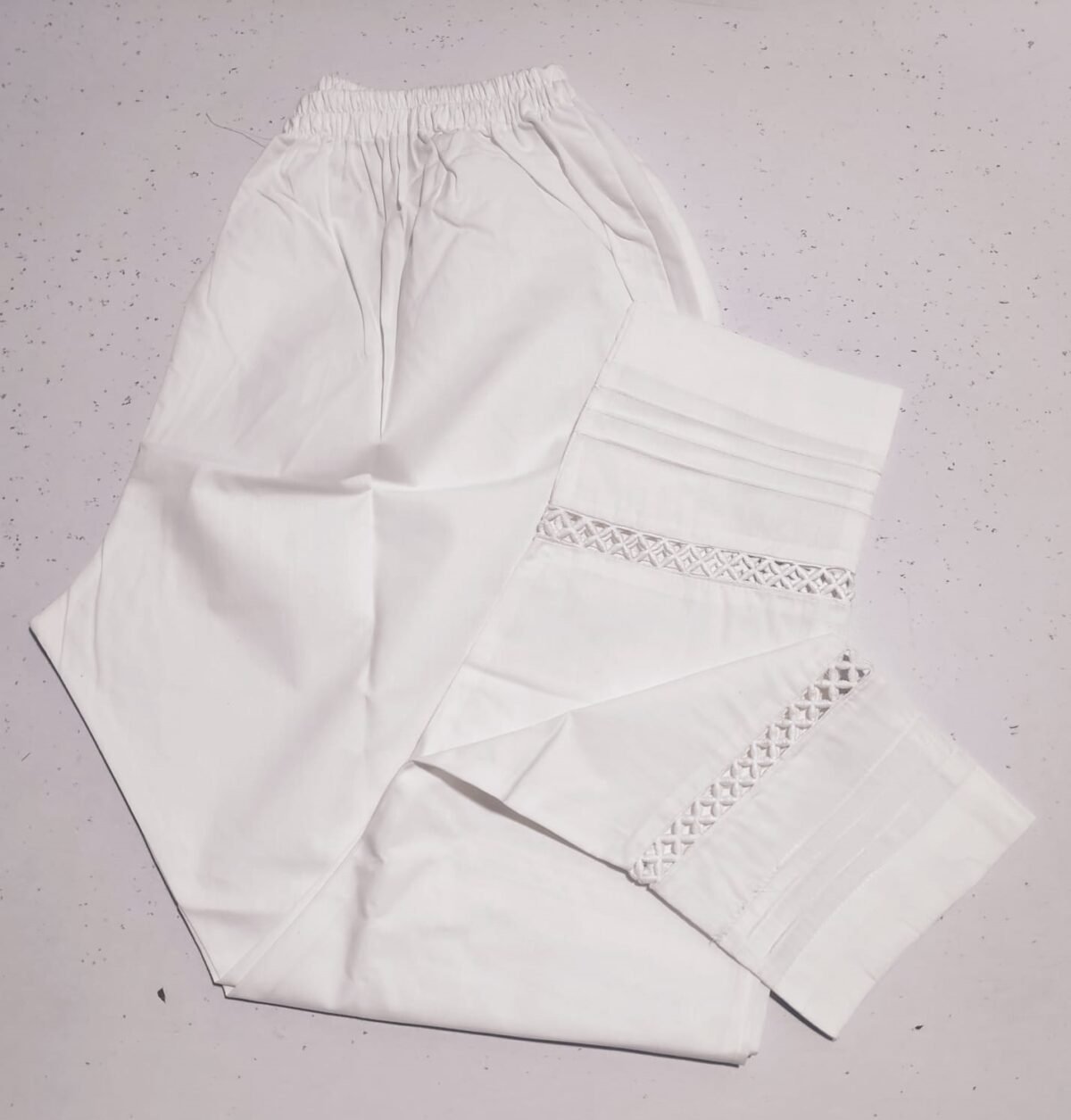 linen cropped trousers