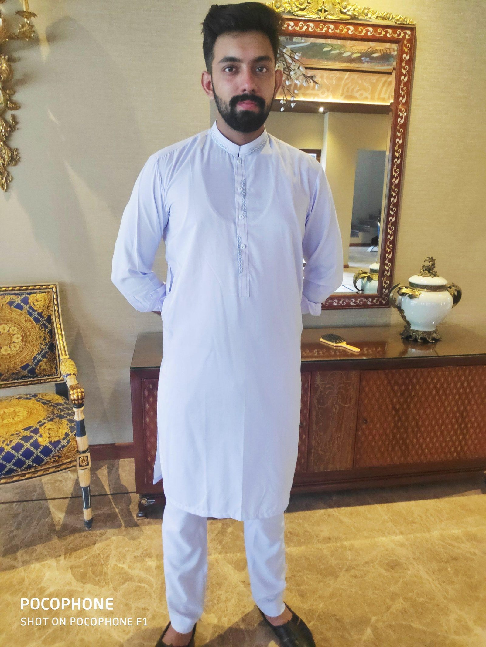 Men White Design 7 Color Kurta Pajama