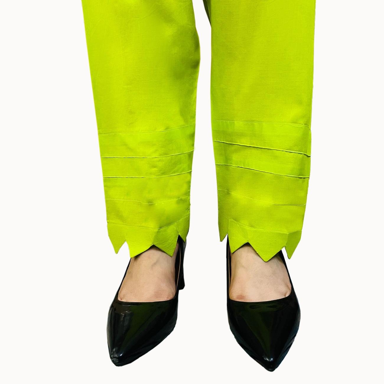Bright Green Solid Color For Women