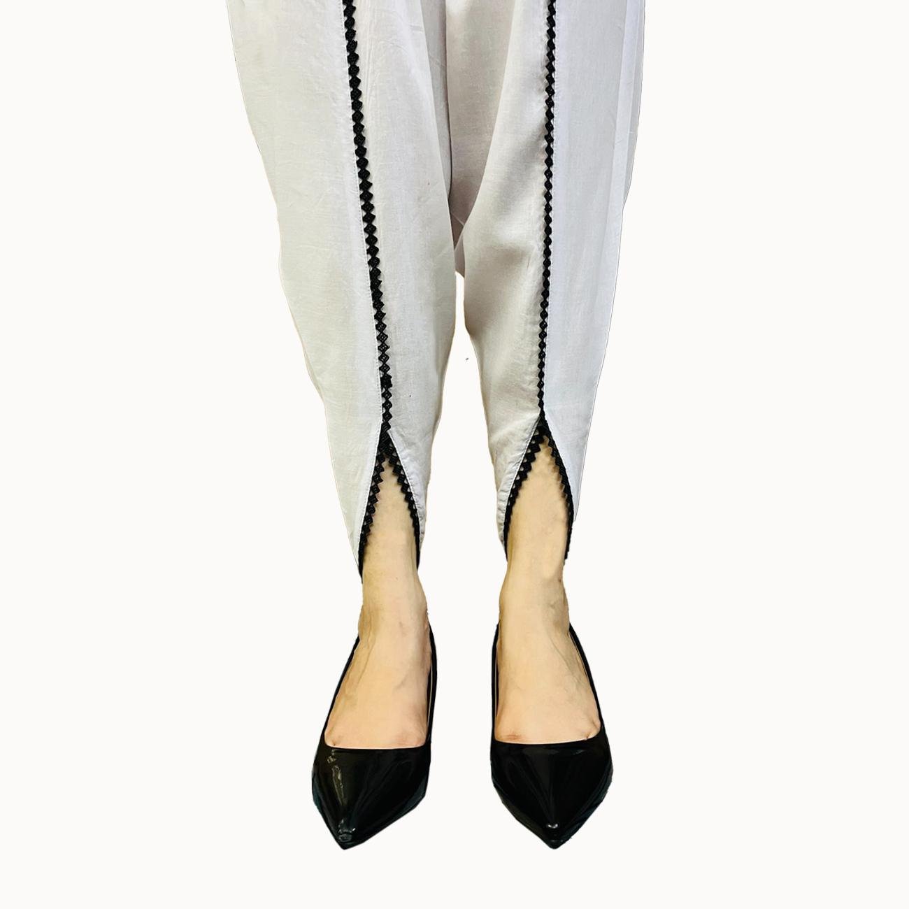 White-Black Tulip Shalwar