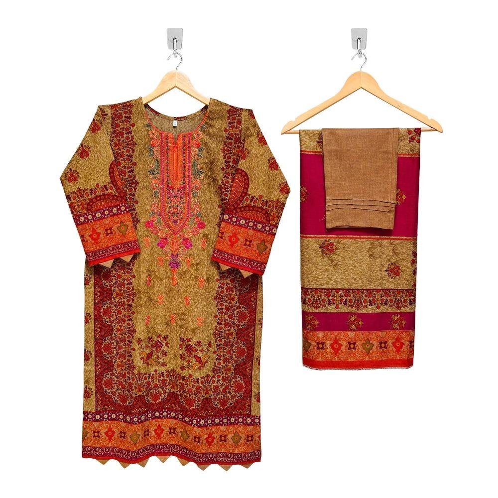 Maroon Mehndi Color Wholesale Stitched Dhanak Suits