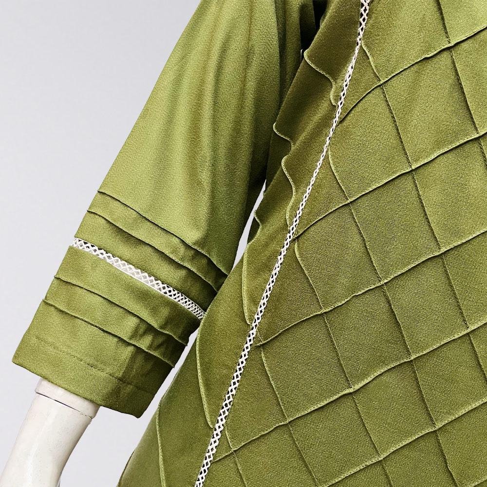 Chic Parrot Green dhanak co ord set