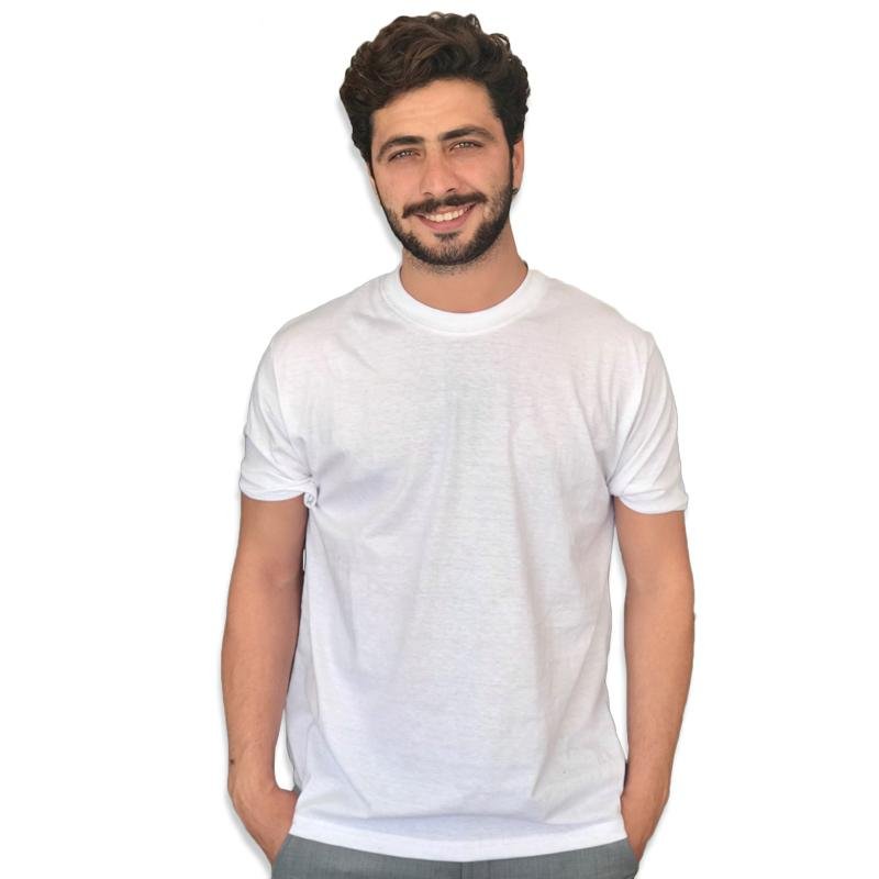 Men’s White Plain T-Shirt