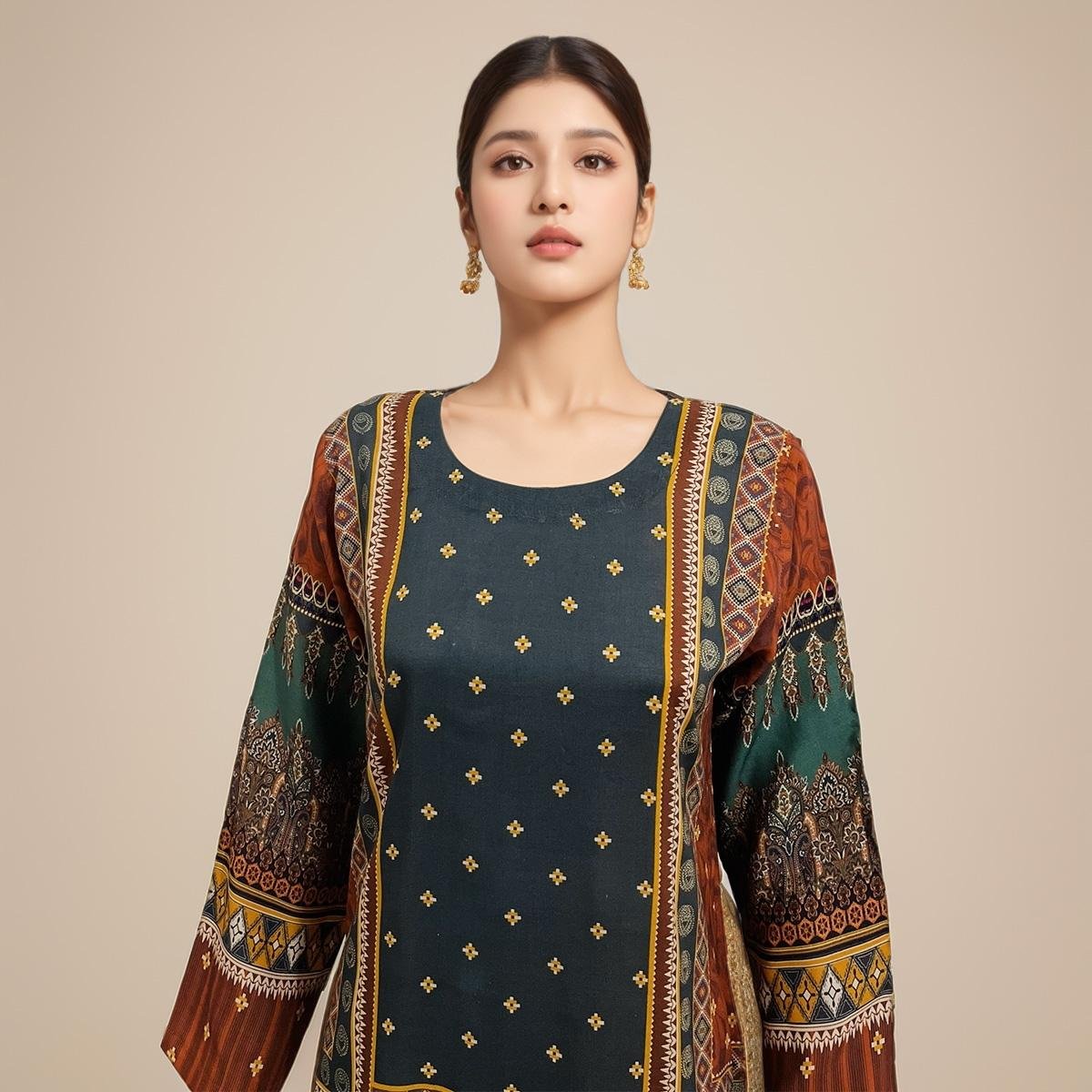 Multi Color Pakistani linen kurti