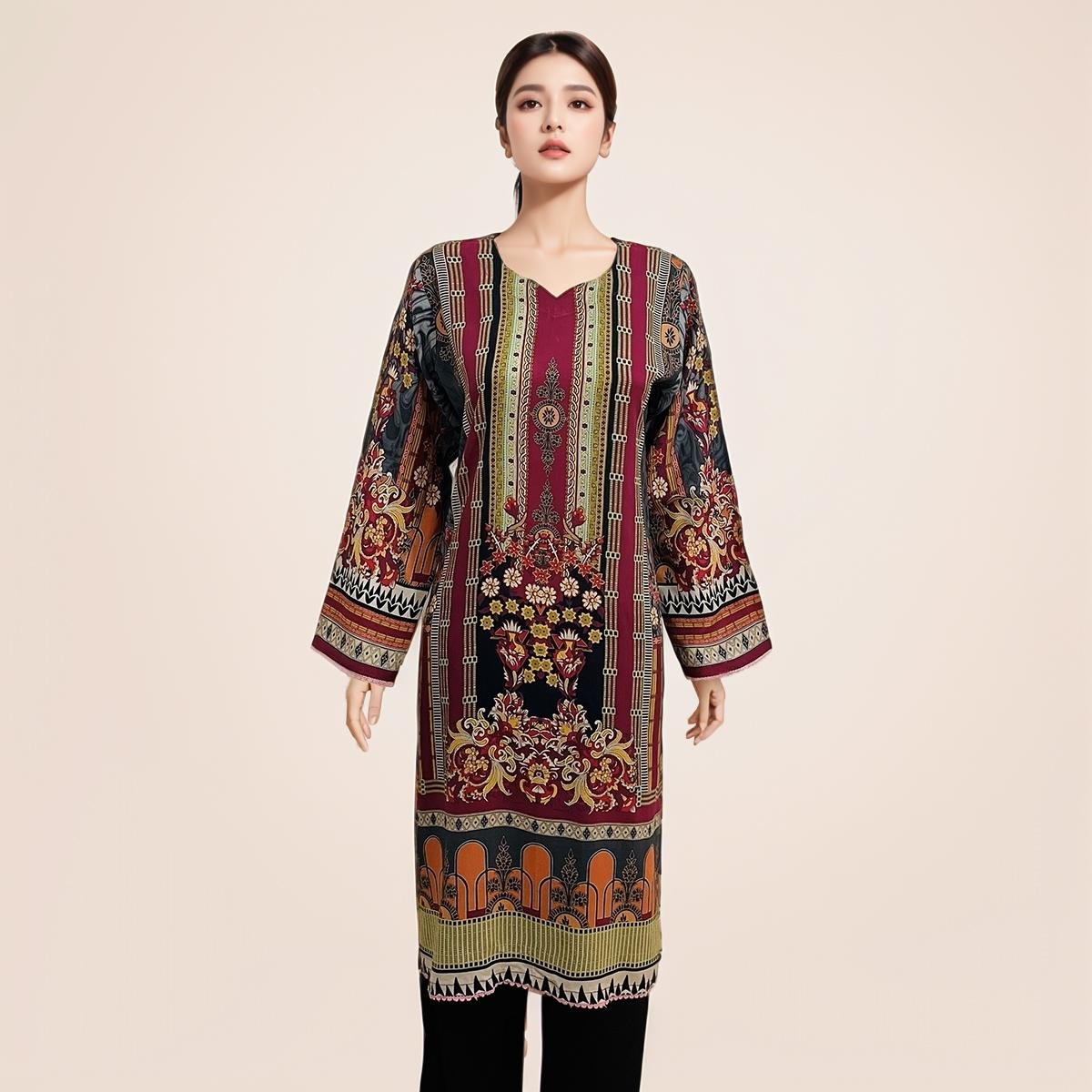 Multi Color Women’s Pakistani Linen Kurti