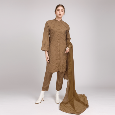 Pale Brown co ord sets pakistan