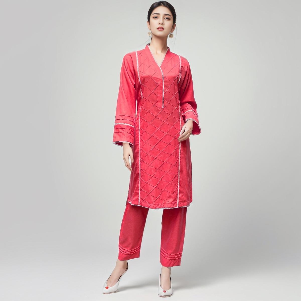 Pinkish Red co ord sets women
