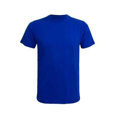 Plain blue round neck tshirt for men