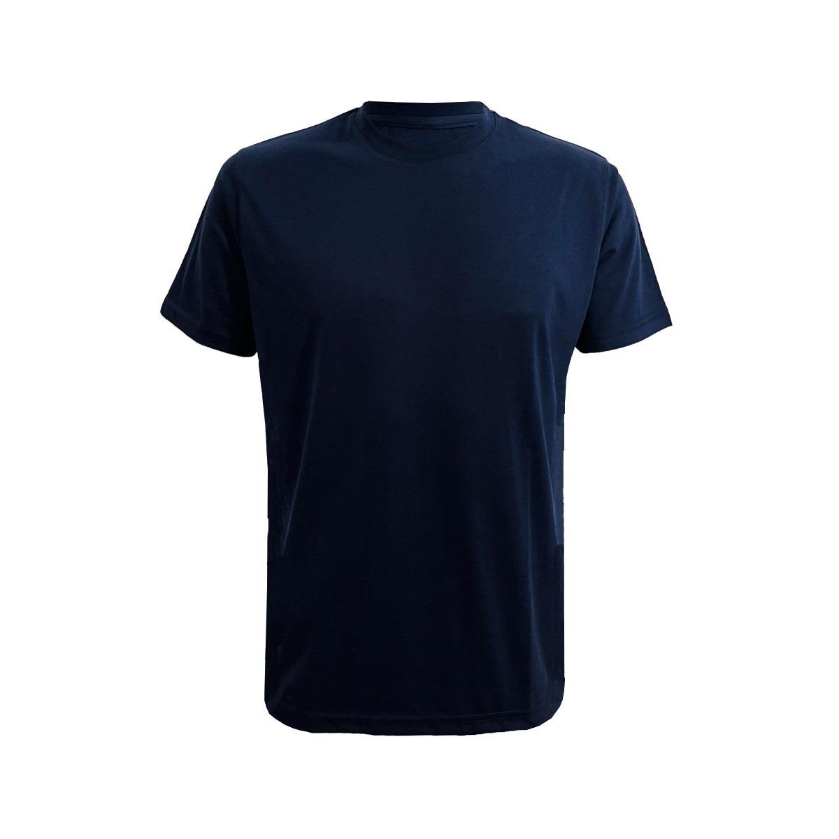 Plain Navy Round Neck T-shirt For Men
