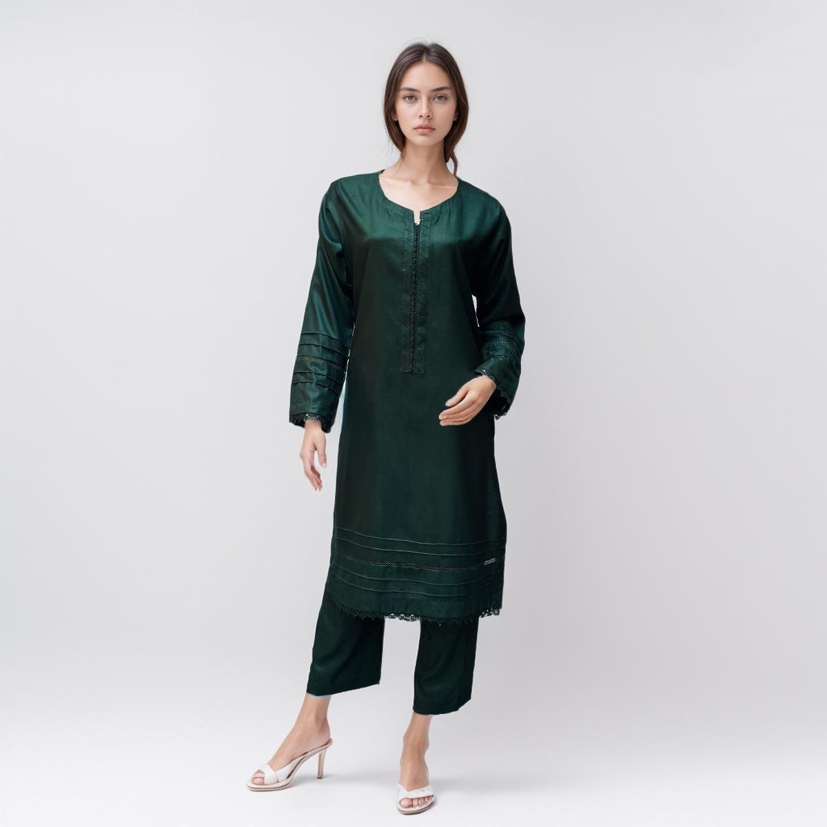 dark sea green kurti