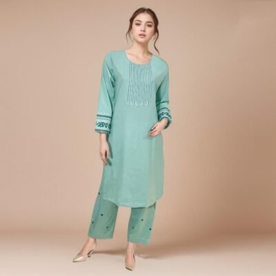 shadow green colour kurtis