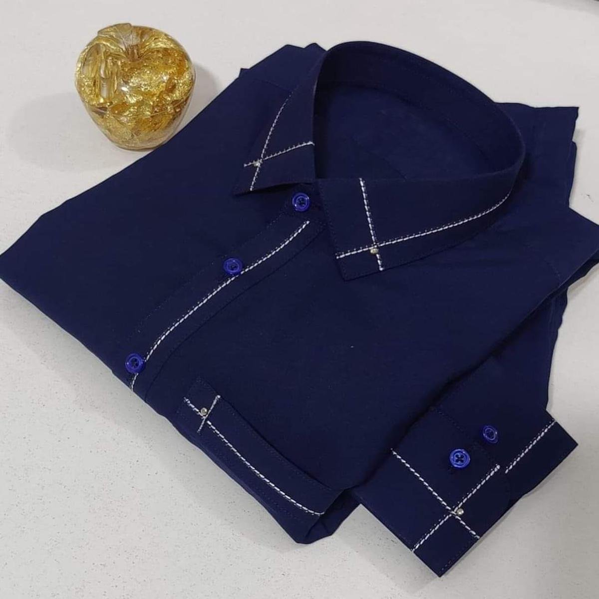 Dark Navy Blue Color Men’s Shalwar Kameez