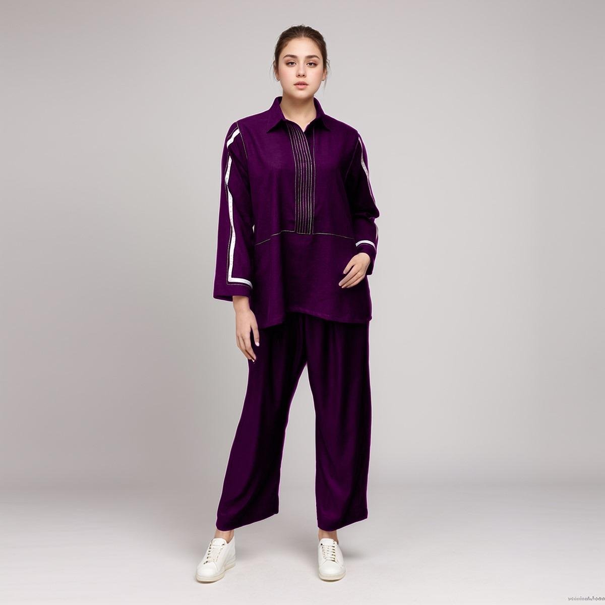 Dark Purple co ord sets women