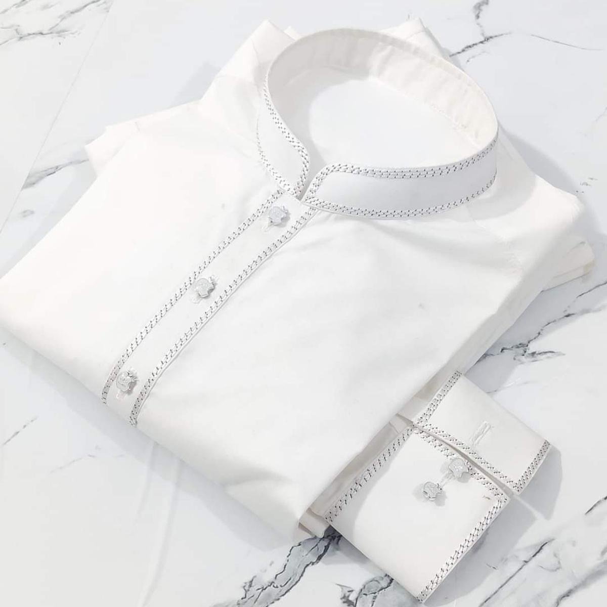 Eggshell White Color Men’s Shalwar Kameez