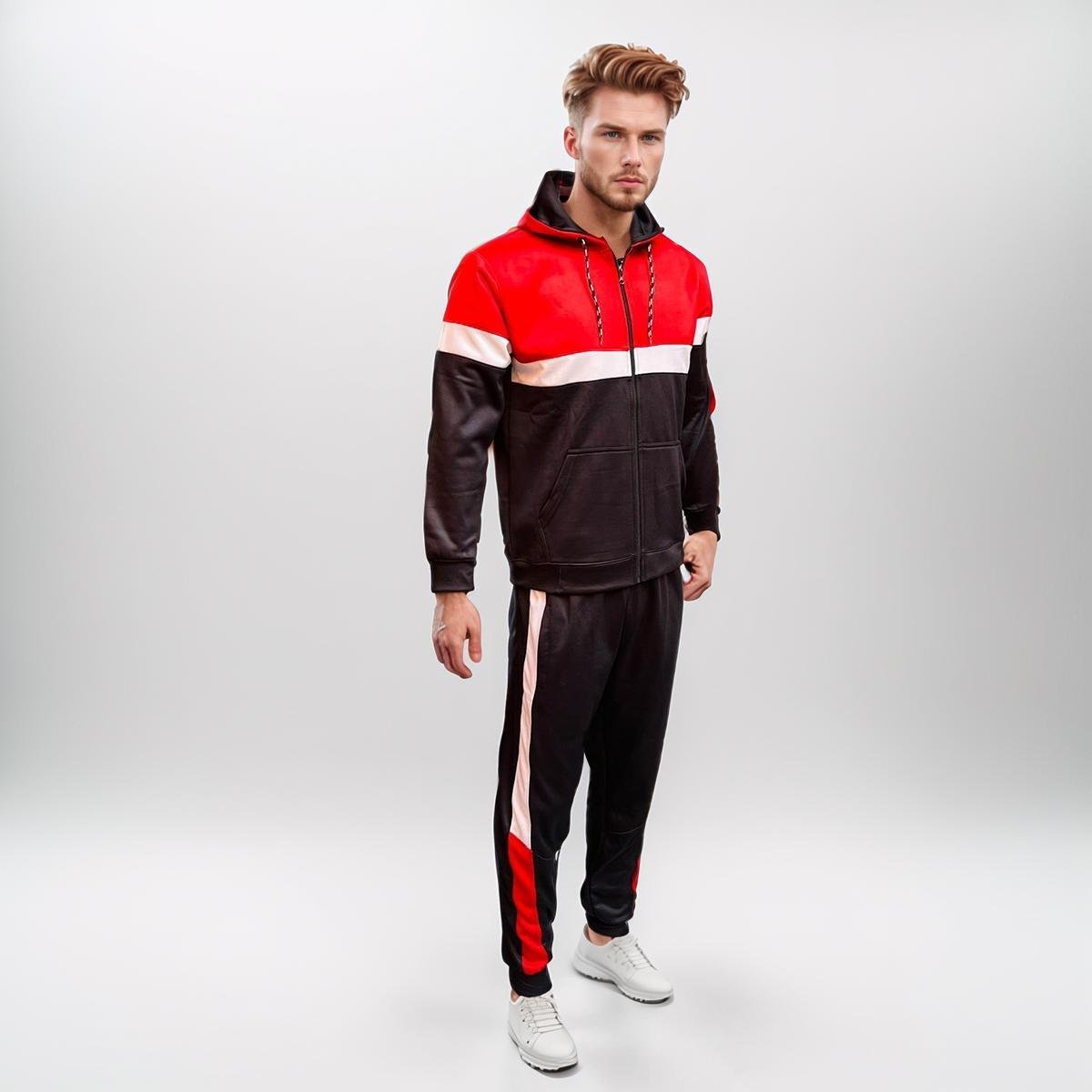 Red black tracksuit for men pakistan