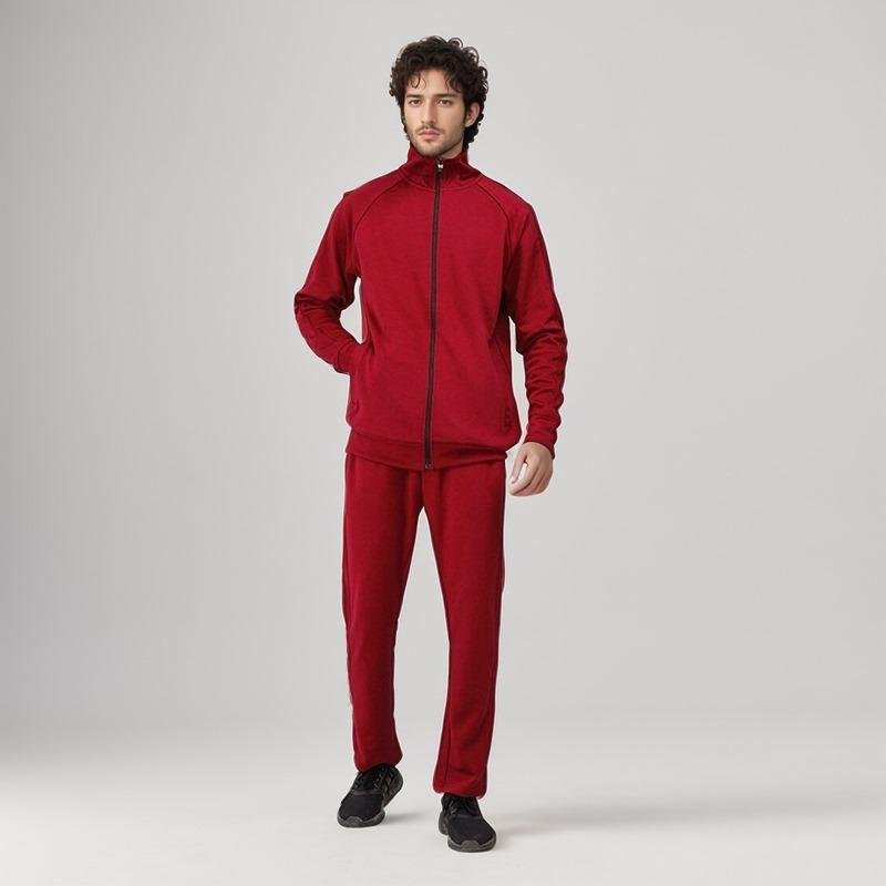 Red brown winter tracksuits for mens