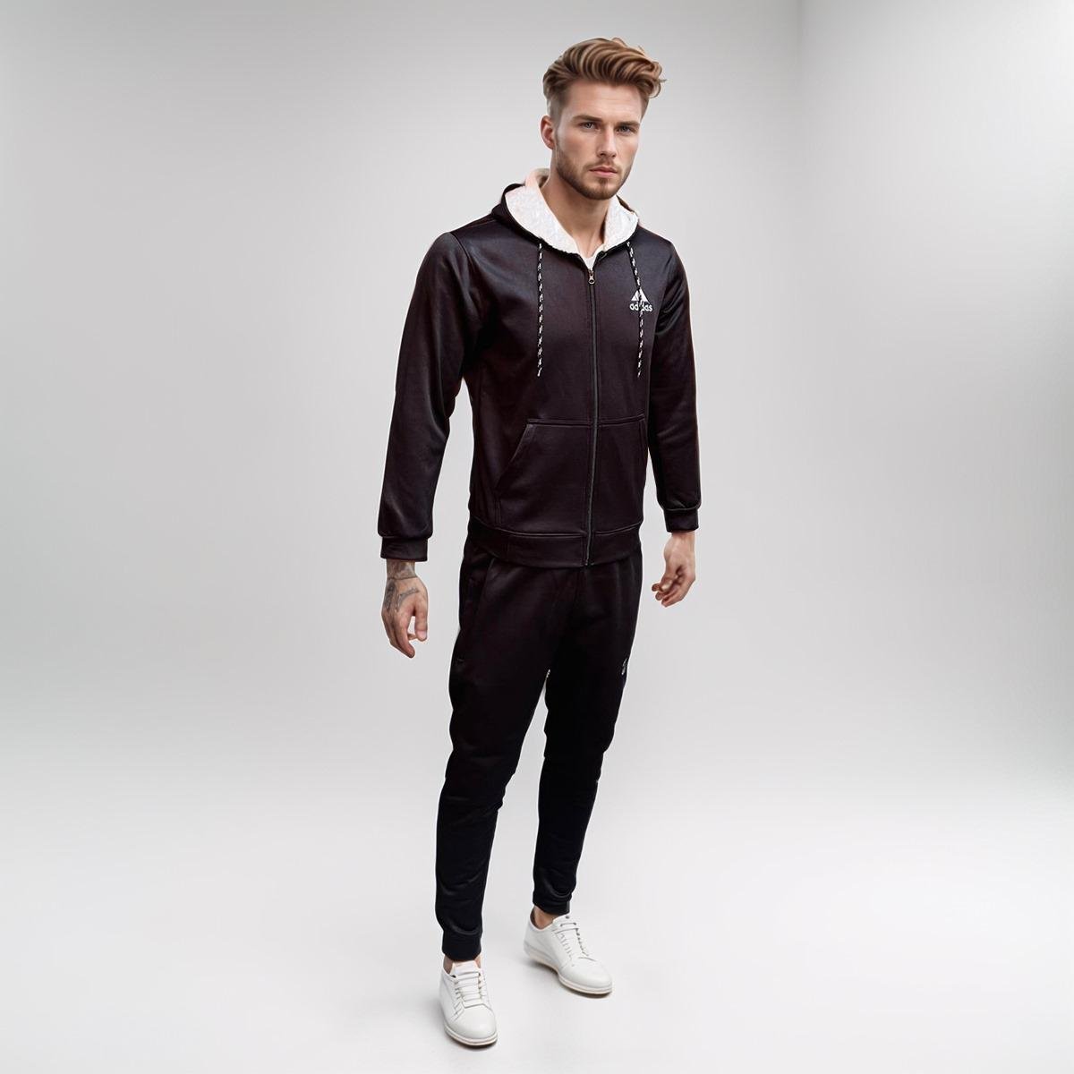 Black winter tracksuits for mens
