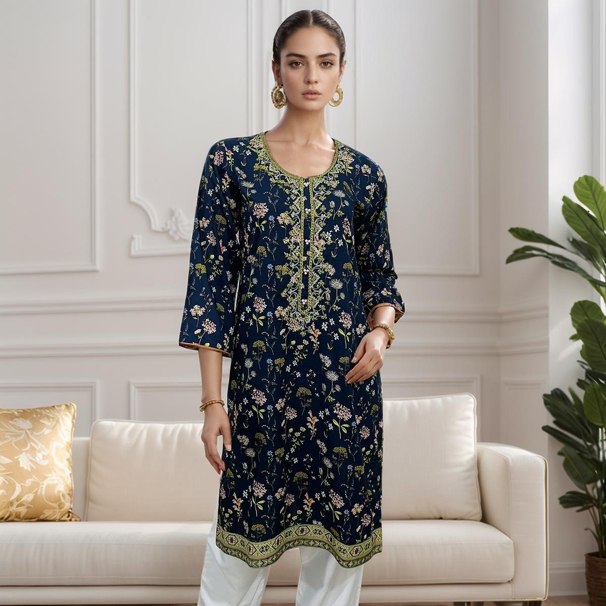 Navy Blue kurtis