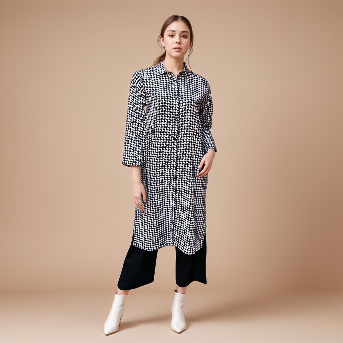 Quil White Color Ladies Print Co-Ord Set