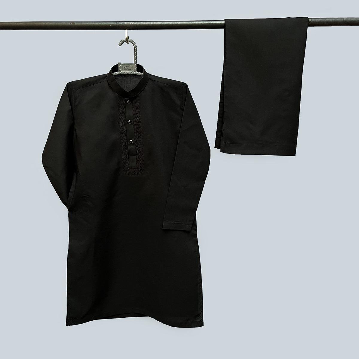 Black Pakistani Boys Shalwar Kameez