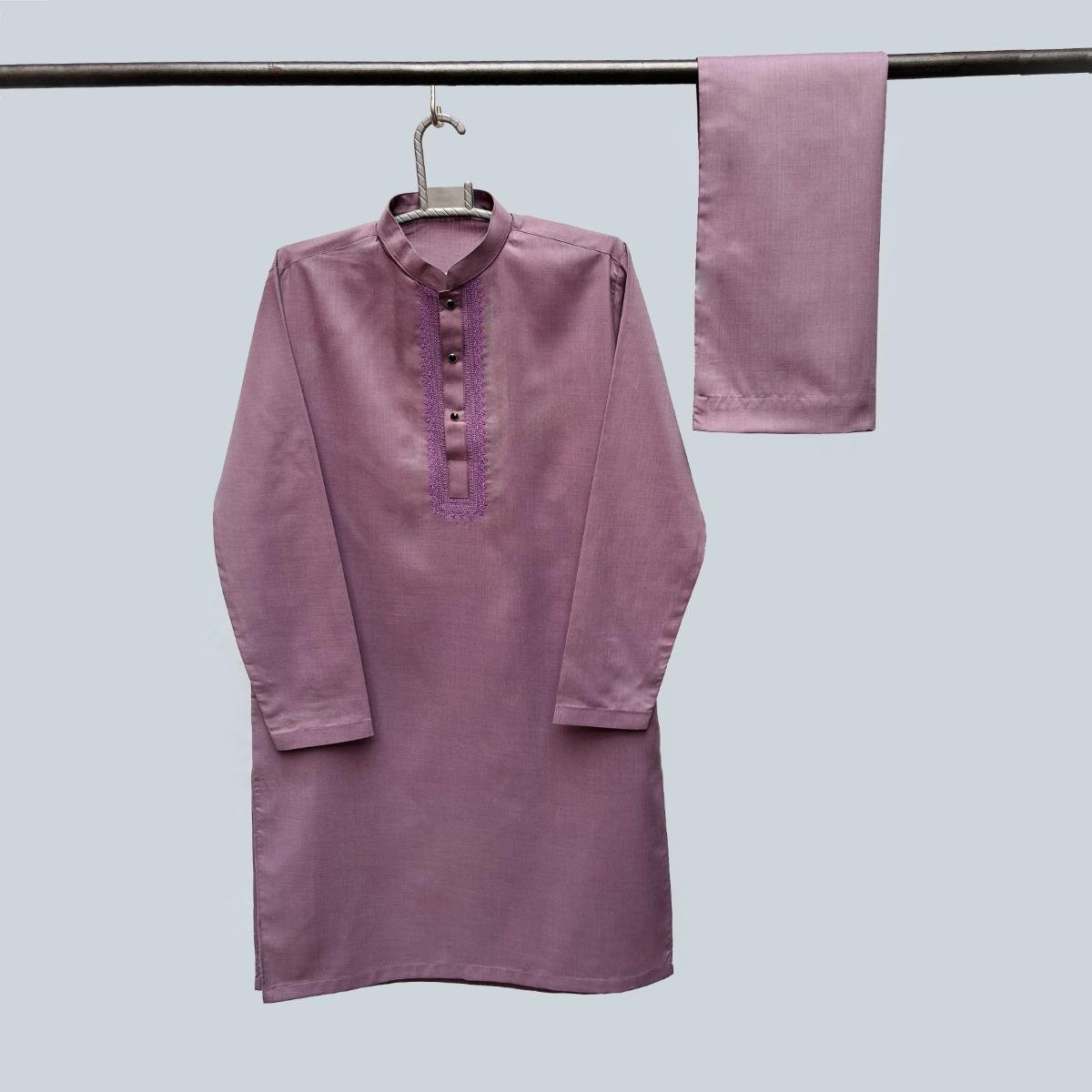 Reddish Grey Kid’s Shalwar Kameez