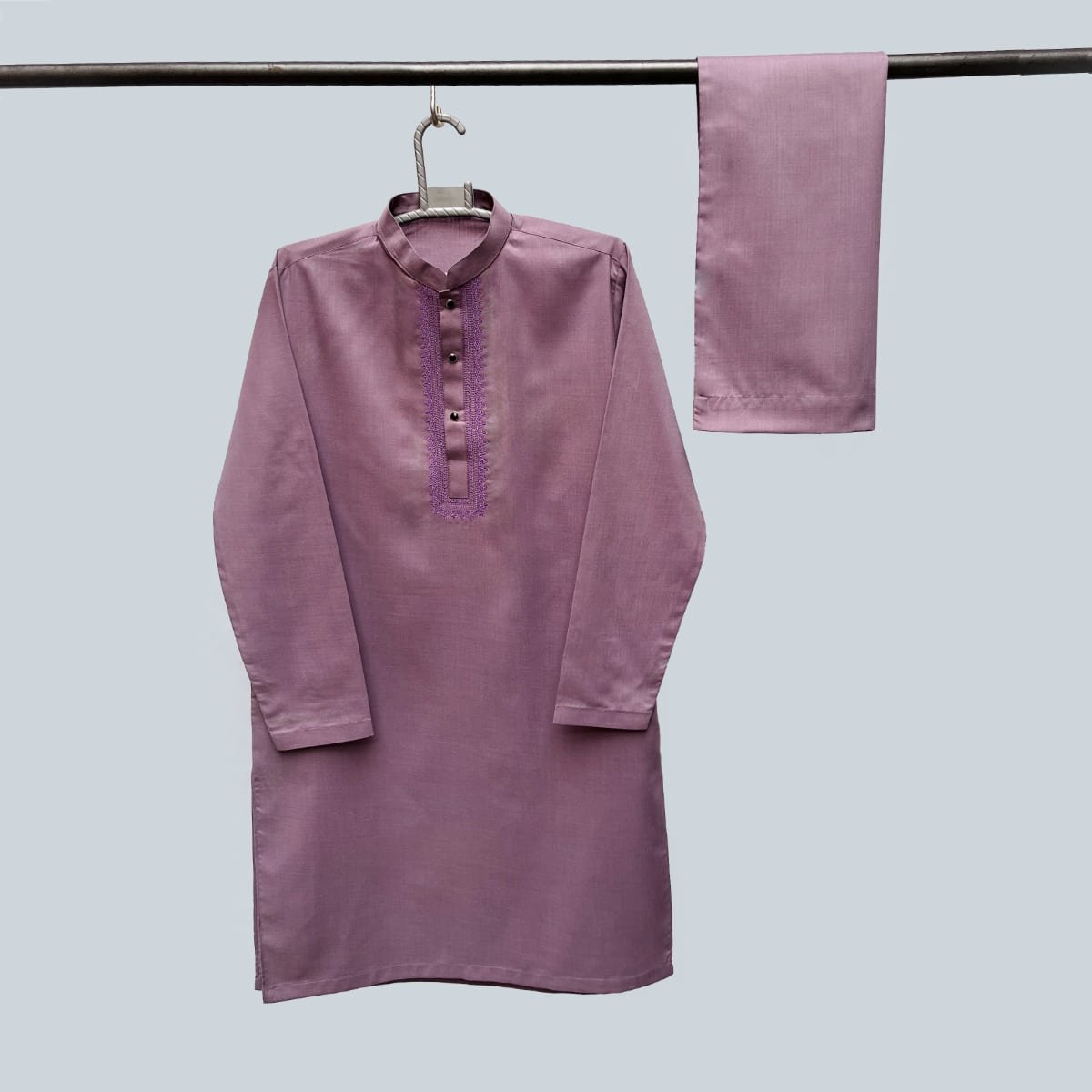 Mount Pink Embroidered Kids Shalwar Kameez