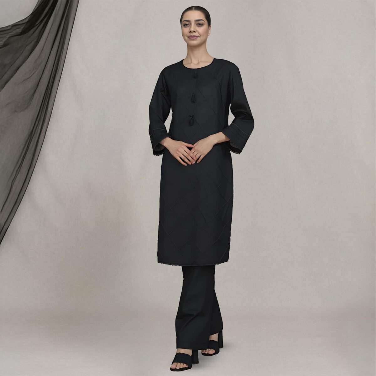 Nazuk Embroidered Kurti