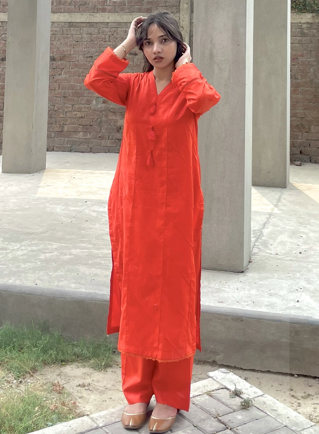 Scarlet Ride - 2 Piece Lawn Suit