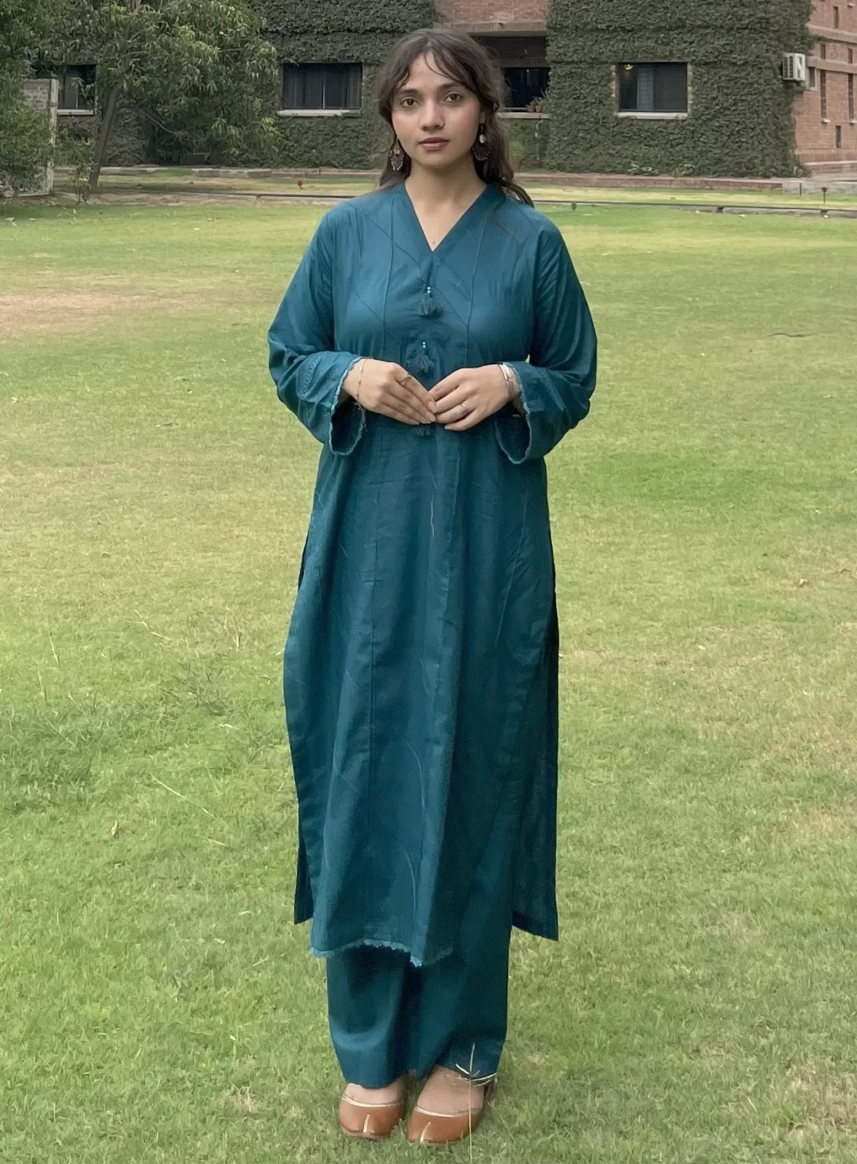 Teal Whisper - 2 Piece Lawn Suit